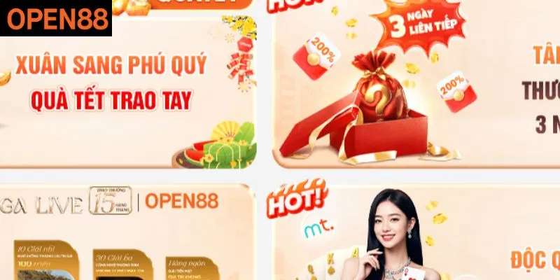 Điểm nhấn khuyến mãi Open88 không thể bỏ qua